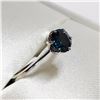 Image 3 : 14K WHITE GOLD BLUE DIAMOND(0.70CT) RING
