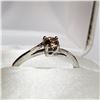 Image 2 : 10K WHITE GOLD DIAMOND(0.22CT) RING