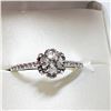 Image 1 : 14K WHITE GOLD DIAMOND (0.65CT) DIAMOND (0.25CT) RING
