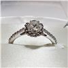 Image 2 : 14K WHITE GOLD DIAMOND (0.65CT) DIAMOND (0.25CT) RING