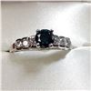 Image 2 : PLATINUM BLUE DIAMOND (0.5CT) DIAMOND (0.35CT) RING