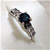 Image 4 : PLATINUM BLUE DIAMOND (0.5CT) DIAMOND (0.35CT) RING