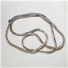 Image 1 : SILVER CZ NECKLACE 25"