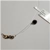 Image 2 : 14K YELLOW GOLD BLACK DIAMOND(1CT) NECKLACE