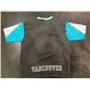 Image 2 : VANCOUVER GRIZZLIES OFFICIAL NBA SHOOTING SHIRT (XL) SIGNED BY BRYANT REEVES, MIKE BIBBY AND