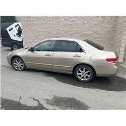 2003 HONDA ACCORD, BROW, 4DRSD, BROWN, GAS, AUTOMATIC, VIN#1HCGM66443A804980, 330,196KMS,