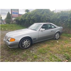 1994 MERCEDES SL500, GREY, 2DRCON, GAS, AUTOMATIC, VIN#WDBFA67E0RF085507, 140,401KMS,