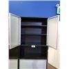 Image 2 : OFFICE ORGANIZER CABINET NO KEY MISSING DRAWERS H 84" W 18 1/2" L 33"