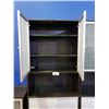 Image 2 : OFFICE ORGANIZER CABINET NO KEY MISSING DRAWERS H 84" W 18 1/2" L 33"