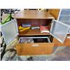Image 2 : SIDE CABINET NO KEY MISSING SHELF H 37 1/2" W 17" L 33"