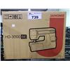 Image 2 : JANOME HD-3000 BE SEWING MACHINE. GIBSON HOME SANTORO 20 PIECE HANDLE FLATWARE SET, & ASSORTED