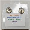 Image 2 : 14K WHITE GOLD DIAMOND (0.6CT) EARRINGS