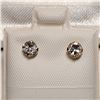 Image 2 : 14K YELLOW GOLD CZ EARRINGS
