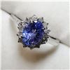 Image 2 : 10K TANZANITE (1.22CT) DIAMOND (0.28CT) RING SIZE 6