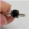 Image 2 : 10K WHITE GOLD  BLACK DIAMOND (1.3CT) RING SIZE 6