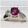 Image 2 : SILVER RUBY CZ RING