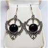 Image 1 : SILVER ONYX EARRINGS