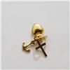 Image 2 : 10KYELLOW GOLD FAITH, HOPE, CHARITY  0.46G PENDANT