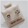 Image 2 : 10K YELLOW GOLD CZ 6.5MM EARRINGS