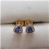 Image 1 : SILVER TANZANITE(2CT) EARRINGS