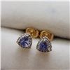 Image 2 : SILVER TANZANITE(2CT) EARRINGS