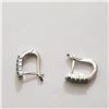 Image 2 : SILVER EMERALD (2CT) EARRINGS