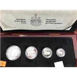 PLATINUM POLAR BEAR ISSUE CANADIAN MINT COINS $300, $150, $75, $30