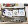 Image 1 : CIGAR BOX FILLED WITH CANADIAN QUARTERS (MOSTLY SILVER)