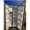 Image 2 : FRIDGIDAIRE REFRIGERATOR/FREEZER SIDE BY SIDE WITH ICE & WATER (FLAT GREY & BLACK) MODEL #