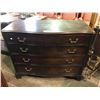 Image 1 : ANTIQUE MAHOGANY 4 DRAWER DRESSER