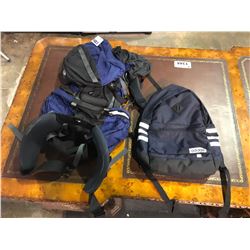 ARC'TERYX BORA 62 & ADIDAS BACKPACKS