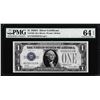 Image 1 : 1928A $1 Funnyback Silver Certificate Note Fr.1601 PMG Choice Uncirculated 64EPQ