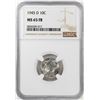 Image 1 : 1945-D Mercury Dime Coin NGC MS65FB