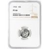 Image 1 : 1953 Proof Roosevelt Dime Coin NGC PF66