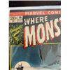 Image 2 : Marvel Comics Where Monsters Dwell. The Green Thing  #14  in Bag on White Board