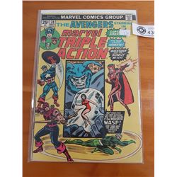 Marvel Comics Group. The Avengers Marvel Triple Action No. 20 In Bag on White Board