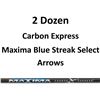 Image 1 : 2 Doz. Maxima Blue Streak Select Arrows with 2" vanes