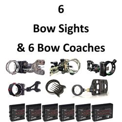 6 x Sights & 6 Bow Coaches