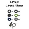 Image 1 : 6 x Peeps & 1 x Peep Aligner