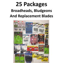 25 x Broadheads Repl. & Practice