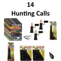 14 x Hunting Calls & 1 Lanyard