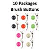 Image 1 : 10 x Brush Buttons 2/pk