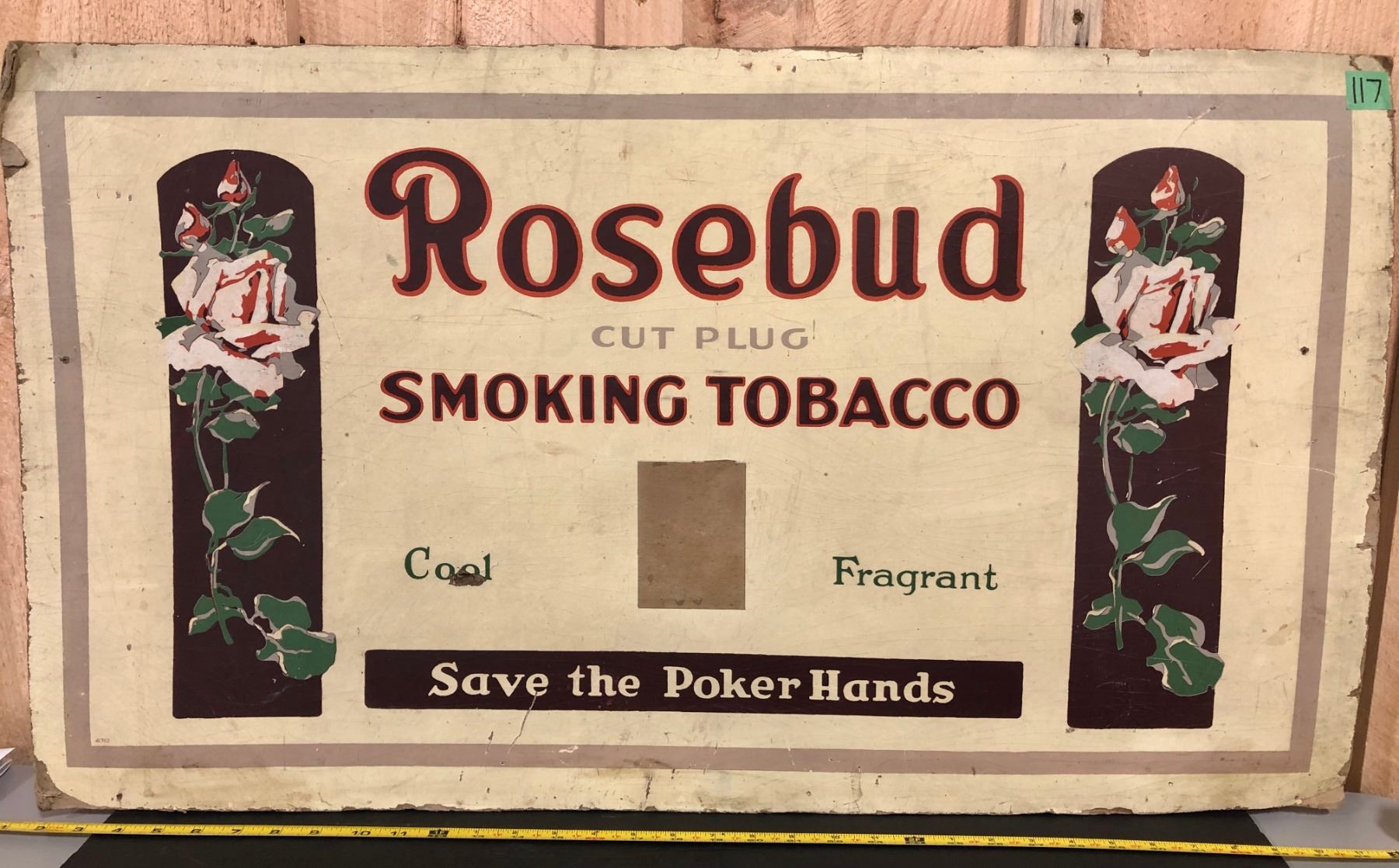 rosebud tobacco imprial Montral Granby A cult favorite ROSEBUD TOBACCO AD ON CARDBOARD