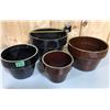 Image 1 : SET OF 4 CROCKERY PLANTERS
