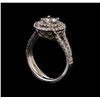 Image 4 : 14KT White Gold 1.15 ctw Diamond Ring