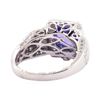 Image 3 : 2.90 ctw Tanzanite and Diamond Ring - 14KT White Gold