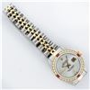 Image 7 : Rolex Ladies 2 Tone 14K MOP & Ruby Diamond Datejust Wriswatch