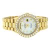 Image 3 : Rolex Mens 18K Yellow Gold 4.0 ctw Diamond Day Date President Wristwatch With Bo