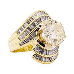 7.51 ctw Diamond Ring - 18KT Yellow Gold