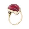 Image 4 : 4.00 ctw Synthetic Ruby Ring - 10KT Yellow Gold